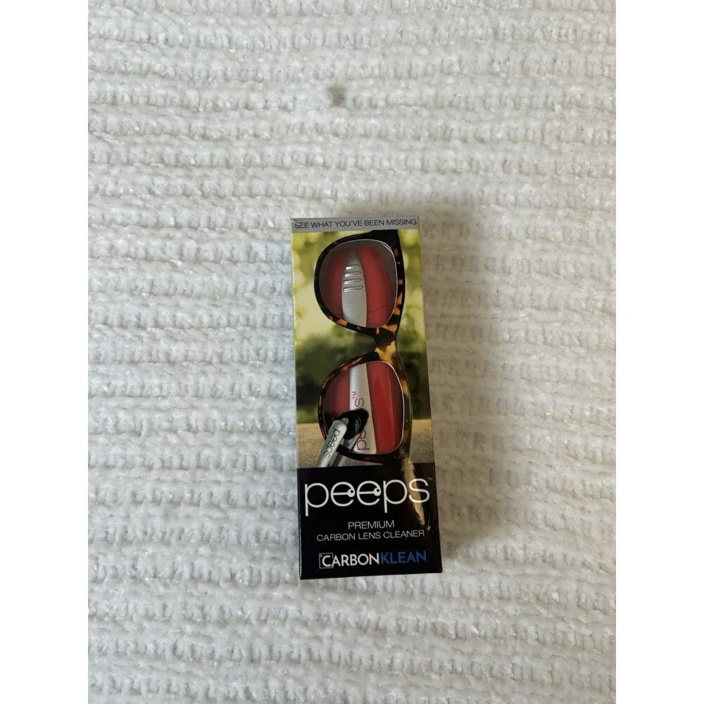 CarbonKlean Peeps Glasses Cleaner Carbon Microfiber Tech Injected Red 1 Count